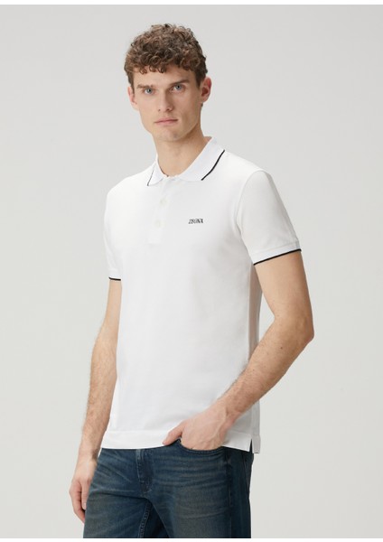 Beyaz Polo Yaka T-Shirt modelleri