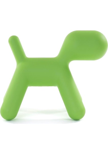 Puppy Medium Green Köpek Heykeli