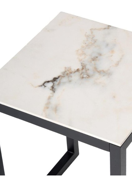 Iso White Black Seramik Yan Sehpa 36 x 49 cm modelleri