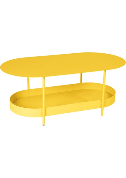 Salsa Low Table Sarı Metal Bahçe Sehpası