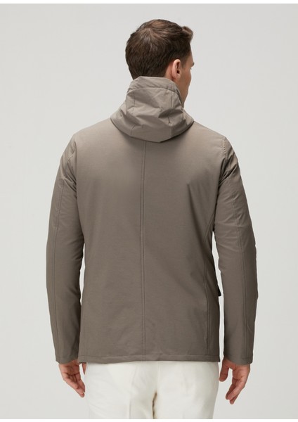 Kahverengi Çıkarılabilir Yaka Detaylı Ceket fırsatları