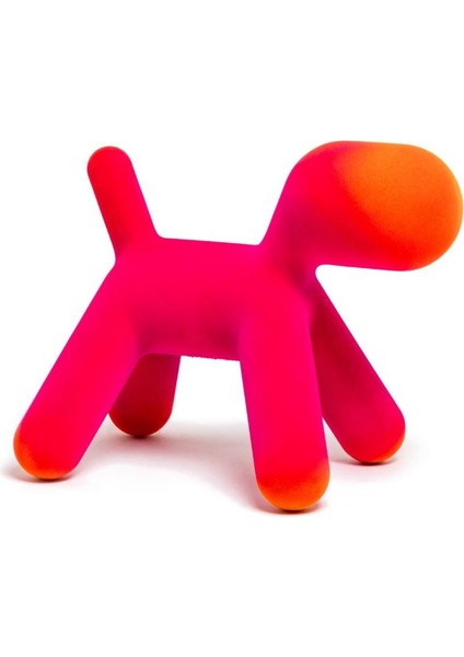 Puppy Fuschsia Orange Small Köpek Heykeli modelleri