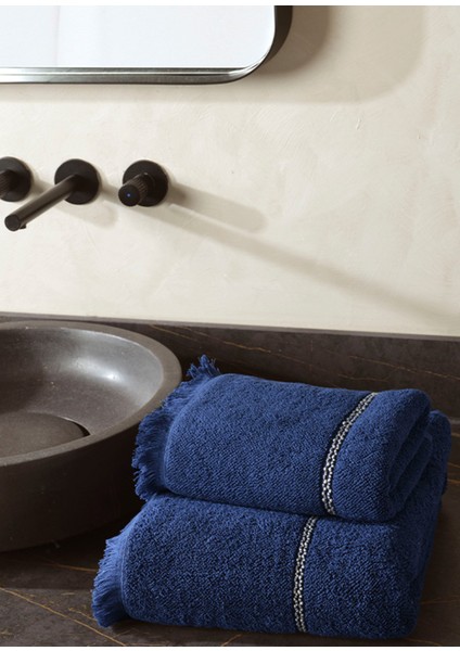 Riso Lacivert Pamuklu Banyo Havlusu 90 x 150 cm fiyatları