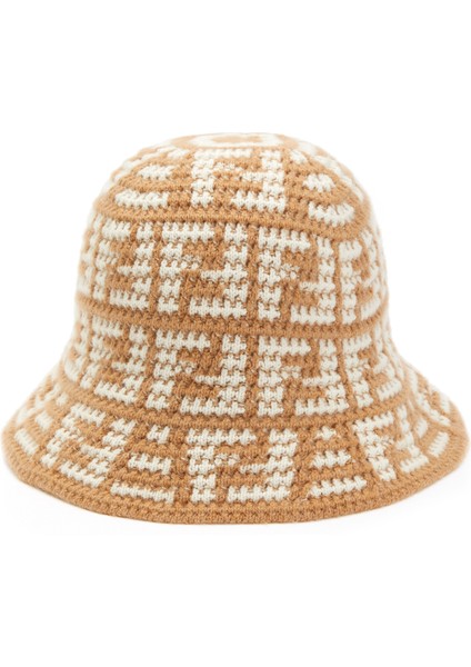 Bej Logo Jakarlı Kadın Kaşmir Şapka fiyatları