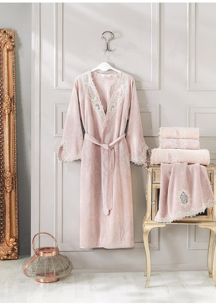 Destan Lila Pamuklu Kadın Bornoz fiyatları