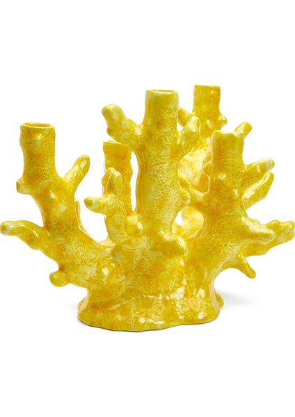 Sarı Mercan Formlu Şamdan fiyatları