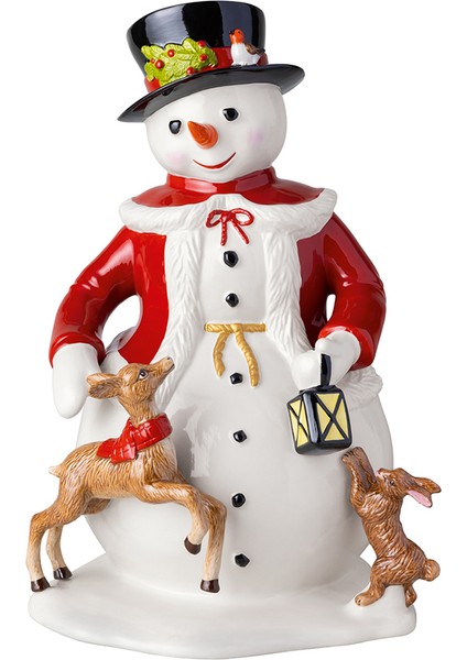 Christmas Memory Porselen Kardan Adam Dekoratif Biblo