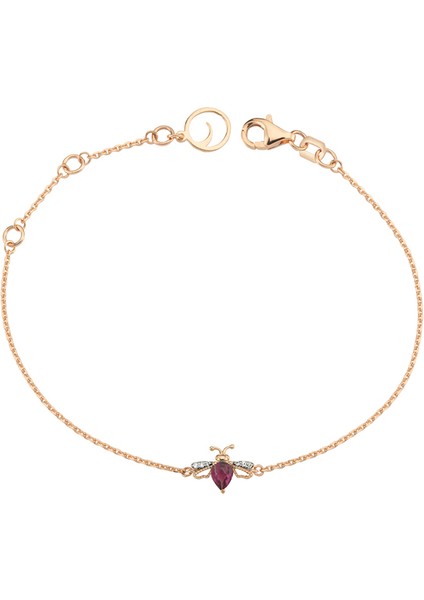 Queen Bee Xsmall Radolit Pırlanta Altın Bileklik