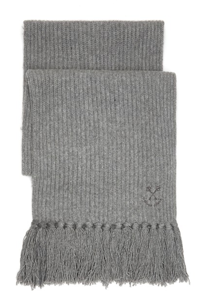 Gri Kadın Yün Şal