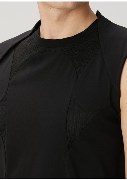 Siyah Garni Detaylı Atlet indirimleri