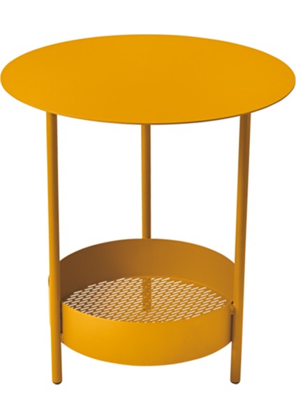 Salsa Pedestal Honey Metal Bahçe Sehpası