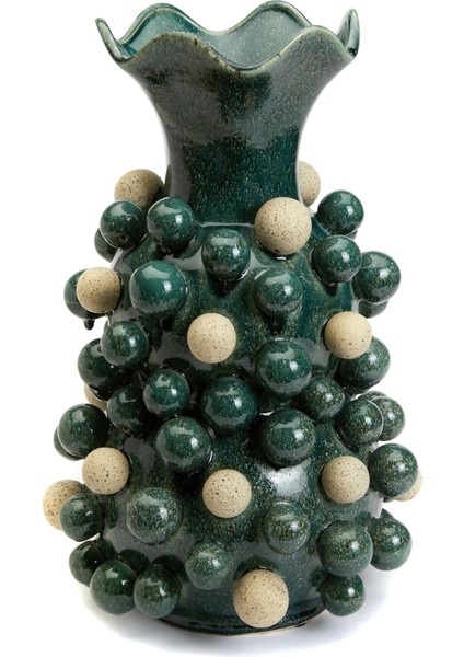 Dolly Yeşil Seramik Vazo