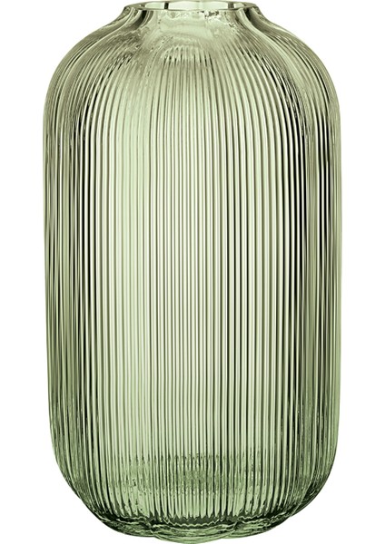 Fleur Yeşil Cam Vazo 28 cm
