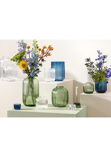Fleur Yeşil Cam Vazo 28 cm fırsatları