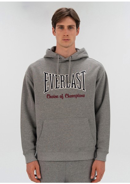 Heritage Champions Gri Kapüşonlu Unisex Spor Sweatshirt