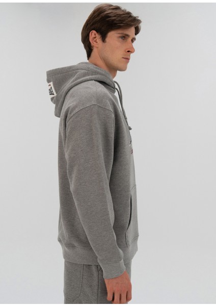 Heritage Champions Gri Kapüşonlu Unisex Spor Sweatshirt modelleri