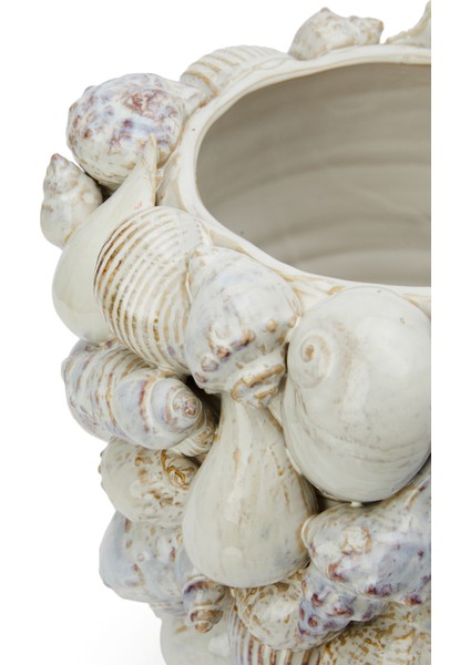 Snails Beyaz Seramik Vazo modelleri
