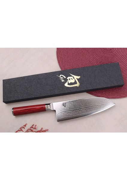 DM0717RD Shun Classic Limitli Kırmızı Santoku Geniş Şef Bıçağı modelleri