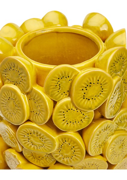 Kiwis Sarı Seramik Vazo modelleri
