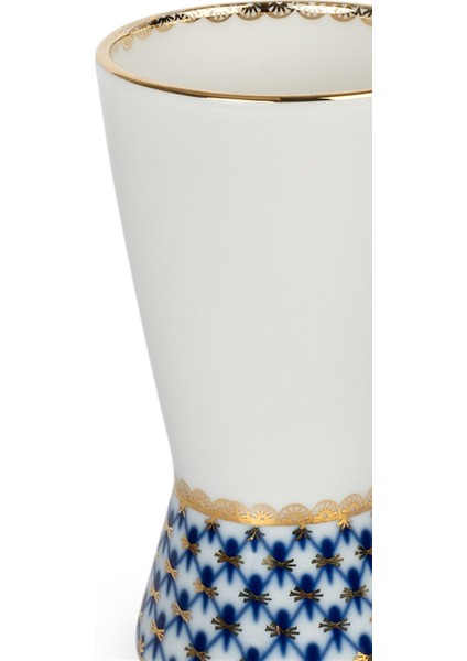 Cobalt Net Mavi Porselen Ince Küçük Boy Vazo fiyatları