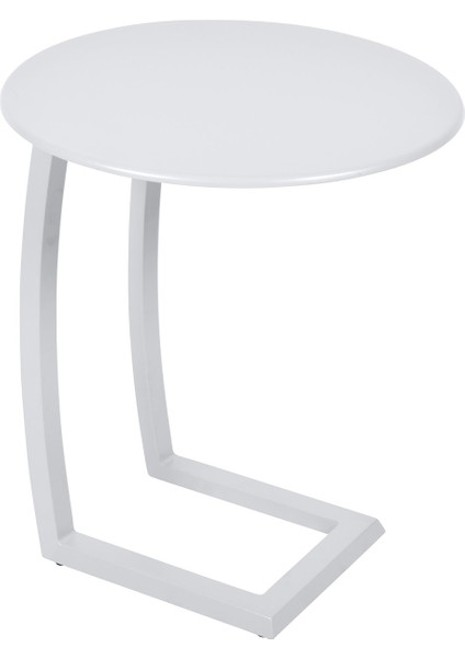 Alize Beyaz Metal Bahçe Sehpası