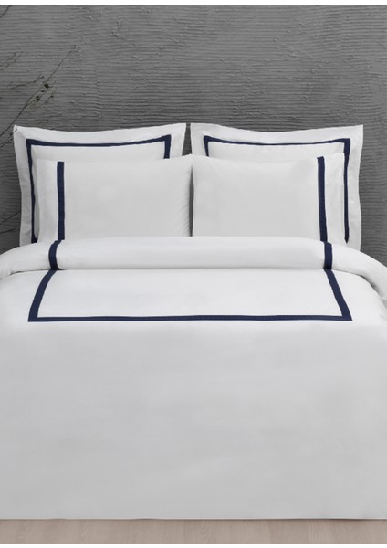 Klarsynt Lacivert Organik Pamuk Battal Boy Çift Kişilik Nevresim Takımı 240X220 cm fiyatları