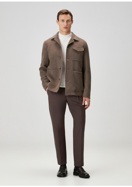 Kahverengi Beli Kordonlu Pantolon