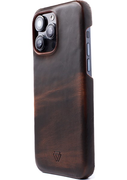 Full Wrap iPhone 16 Plus Magsafe Uyumlu Dark Brown Deri Telefon Kılıfı fırsatları
