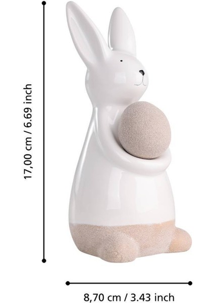 427891 Madiorano Tavşan Dekoratif Obje 17CM modelleri