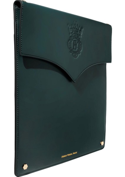 The Pendant Folio Yeşil Deri Unisex El Çantası fiyatları
