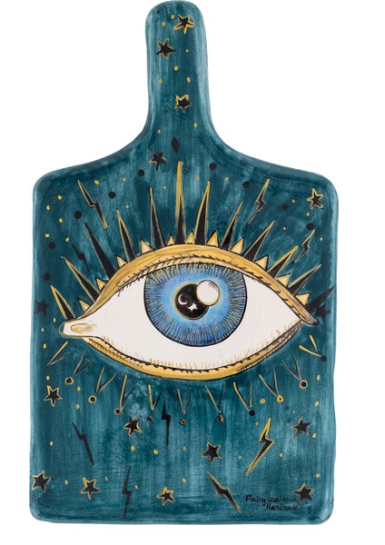 Inner Eye Collection Handmade Seramik Peynir Tahtası