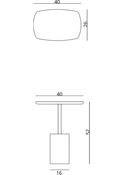 Nest Mermer Ayaklı Siyah Meşe Dikdörtgen Yan Sehpa fırsatları