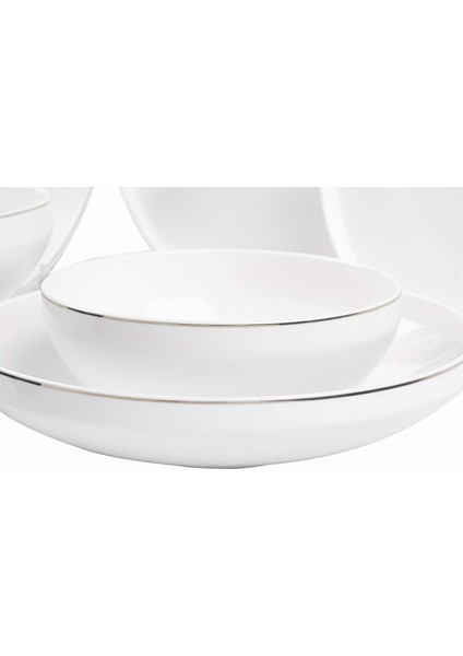 Silver Modern Porselen 6 Kişilik 29 Parça Yemek Takımı fırsatları