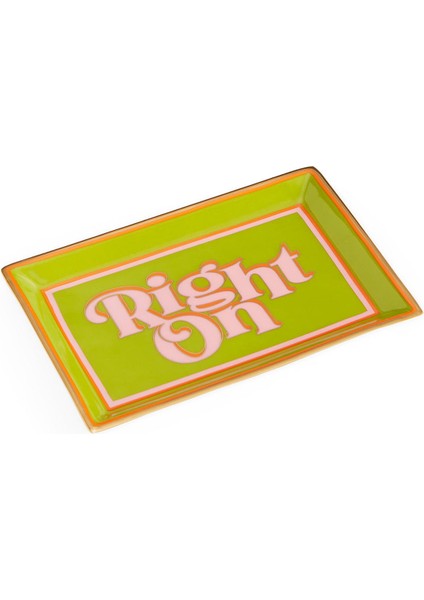 Right On Yeşil Dikdörtgen Tepsi fiyatları