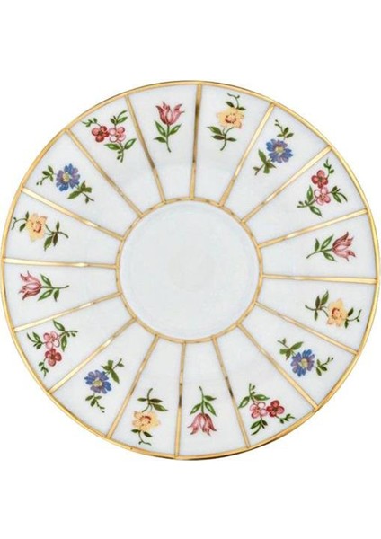 Grecque Mille Fleur Porselen Çay Tabağı 11 cm