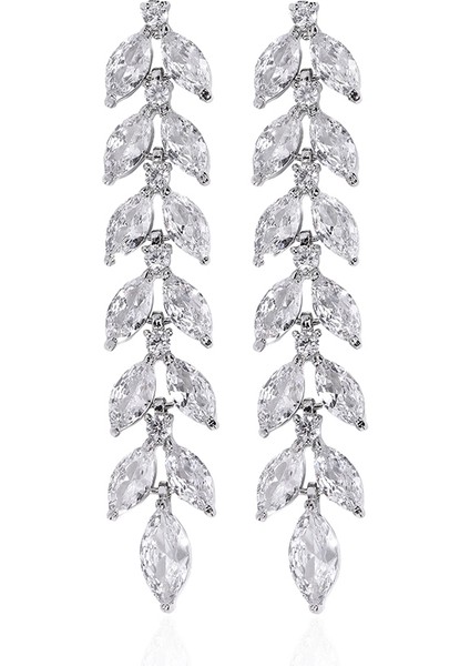 Eden Leaf String Drop Kadın Küpe