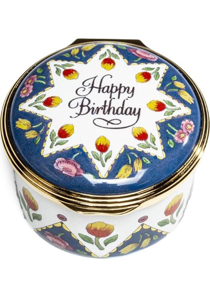 Happy Birthday Çok Renkli Dekoratif Kutu