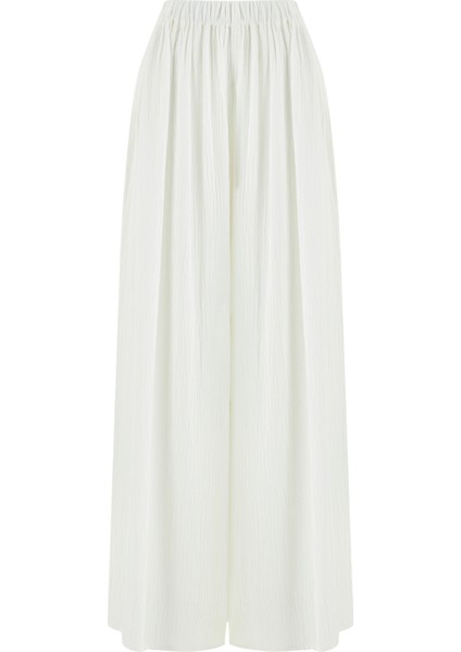 Amalfi Kırık Beyaz Kadın Pantolon