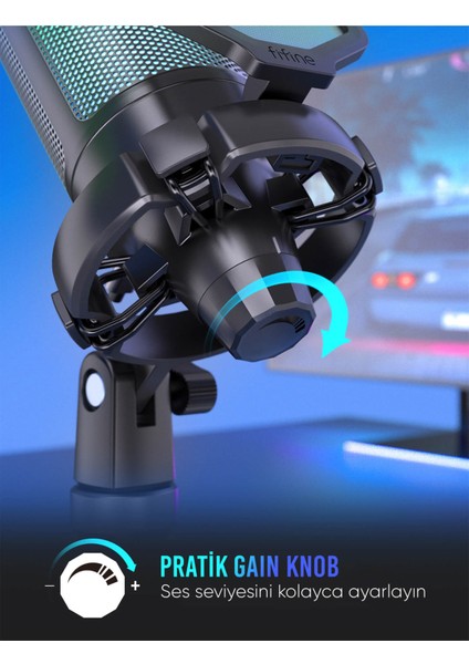 Ampligame A6V Rgb Siyah USB Mikrofon indirimleri