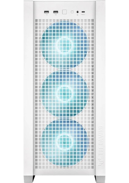 GT302 Tuf Gaming Argb Tempered Glass Beyaz USB 3.2 E-Atx Mid Tower Bilgisayar Kasası 90DC00I3-B19000