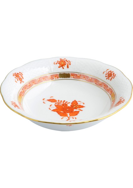 Colorblocked Desenli Porselen Kase