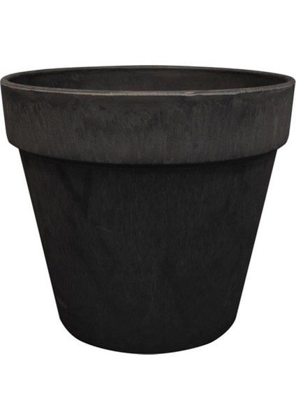 Nayla Siyah Plastik Saksı 25X23 cm