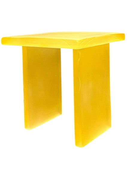 Tt Sarı Cam Yan Sehpa