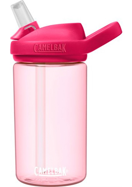 Eddy Grapefruit Geri Dönüştürülmüş Tritan Plastik Pembe Pipetli Suluk 400 ml