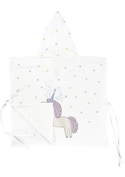 Astra Organik Pamuk Müslin Bebek Çocuk Panço Bornoz fiyatları