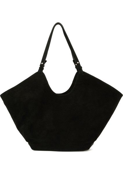 Dalia Siyah Kadın Deri Alışveriş Çantası
