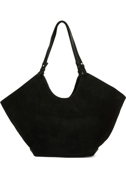 Dalia Siyah Kadın Deri Alışveriş Çantası fırsatları