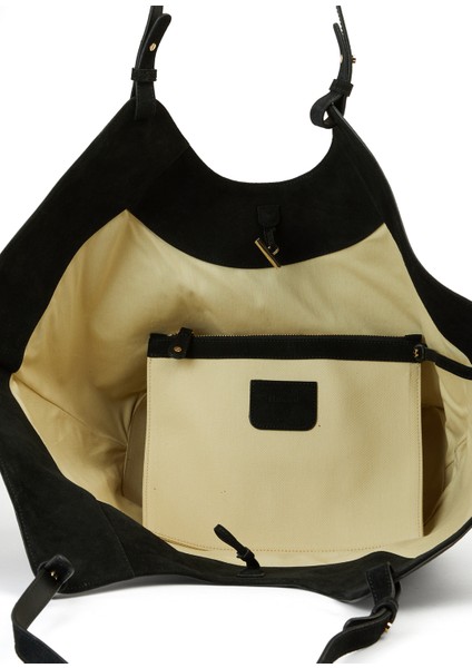 Dalia Siyah Kadın Deri Alışveriş Çantası indirimleri