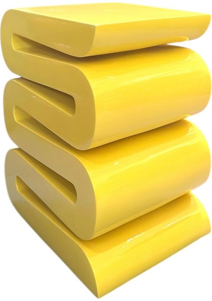 S Stool Sarı Yan Sehpa fiyatları