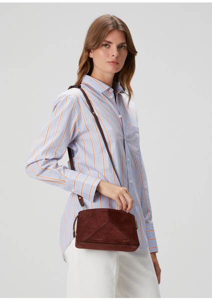 Victoria Koyu Kahverengi Kadın Süet Çapraz Çanta fiyatları